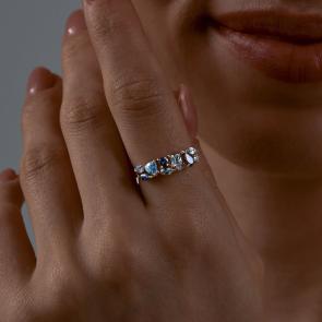 Золотое кольцо Diamant с топазом и Лондон топазом 51-310-02165-1 фото