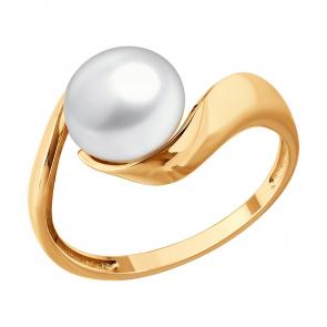 Золотое кольцо Diamant с жемчугом 51-310-03018-1 фото