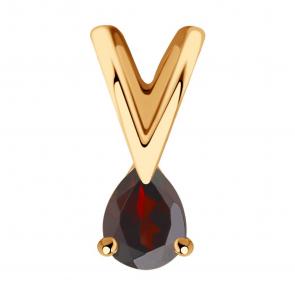 Золотая подвеска Diamant с гранатом 51-330-01312-2 фото