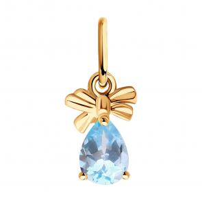Золотая подвеска Diamant с топазом 51-330-01353-1 фото