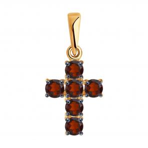 Золотая подвеска Diamant с гранатом 51-330-01631-2 фото