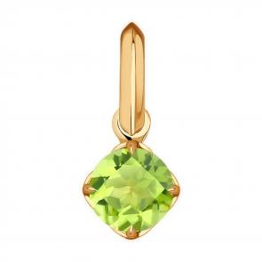 Золотая подвеска Diamant с хризолитом 51-330-01767-3 фото