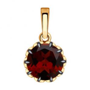 Золотая подвеска Diamant с гранатом 51-330-01811-2 фото