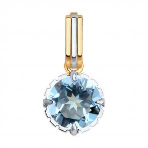 Золотая подвеска Diamant с топазом 51-330-01845-1 фото