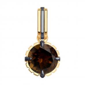 Золотая подвеска Diamant с раухтопазом 51-330-01845-3 фото