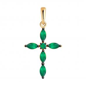 Золотая подвеска Diamant с агатом 51-330-02045-6 фото