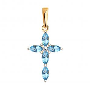 Золотая подвеска Diamant с топазом 51-330-02326-1 фото