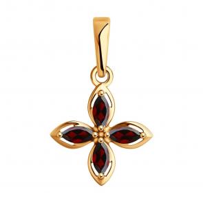 Золотая подвеска Diamant с гранатом 51-330-02446-2 фото