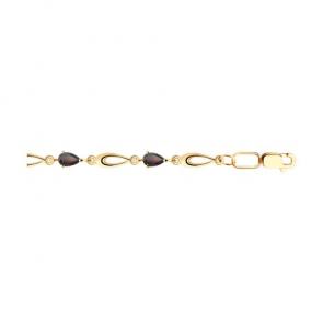 Золотой браслет Diamant с гранатом 51-350-00384-3 фото