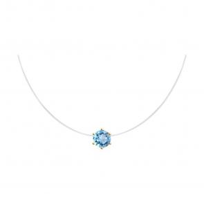 Колье на леске Diamant с топазом 51-370-01476-1 фото