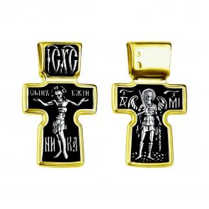 Подвеска-крест из лимонного серебра Архангел Михаил TALANT 51-77-0000-20037 фото