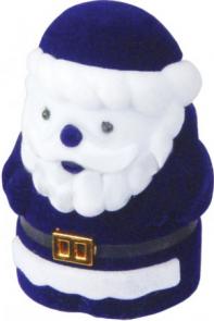 Футляр флокированный Санта Клаус под кольцо и серьги серия Новогодняя 51301-с фото