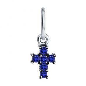 Подвеска из белого золота Diamant с сапфиром 52-230-01661-1 фото