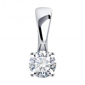 Подвеска из белого золота Diamant с бриллиантом 52-230-01759-1 фото