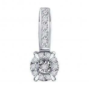 Подвеска из белого золота Diamant с бриллиантом 52-230-01923-1 фото