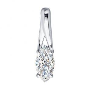 Подвеска из белого золота Diamant с рубином и бриллиантом выращенным 52-230-02586-1 фото