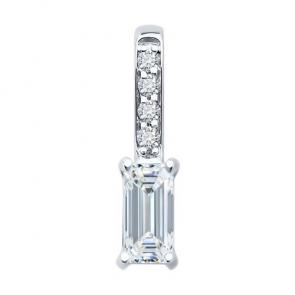 Подвеска из белого золота Diamant с рубином и бриллиантом выращенным 52-230-02621-1 фото