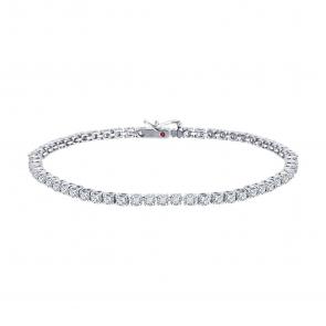 Золотой браслет SOKOLOV с рубином и бриллиантом выращенным 52-250-02727-1 фото