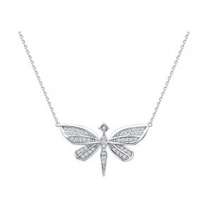 Колье из белого золота Diamant с бриллиантом 52-270-00458-1 фото