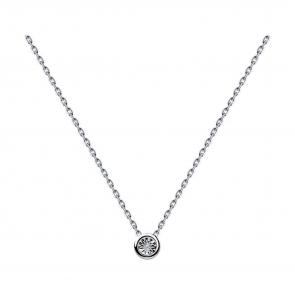 Колье из белого золота Diamant с бриллиантом 52-270-01080-1 фото