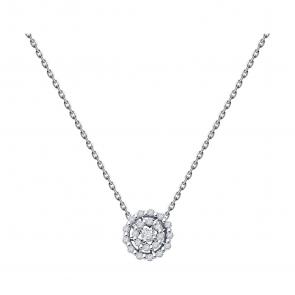 Колье из белого золота Diamant с бриллиантом 52-270-02092-1 фото