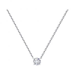 Колье из белого золота Diamant с рубином и бриллиантом выращенным 52-270-02319-1 фото