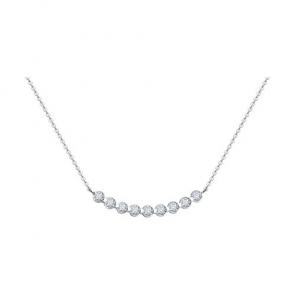 Колье из белого золота Diamant с рубином и бриллиантом выращенным 52-270-02537-1 фото