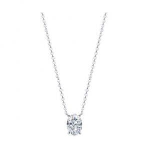 Колье из белого золота Diamant с рубином и бриллиантом выращенным 52-270-02572-1 фото