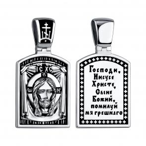 Серебряная подвеска-иконка Спас Нерукотворный TALANT 52-76-0000-15713 фото