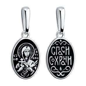 Подвеска-иконка Святая Татьяна из серебра TALANT 52-76-0000-17210 фото