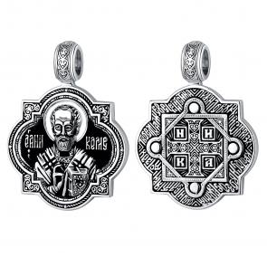 Серебряная подвеска-иконка Святитель Николай Чудотворец TALANT 52-76-0000-28691 фото