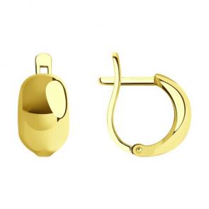 Серьги из лимонного золота Diamant 53-120-01516-1 фото