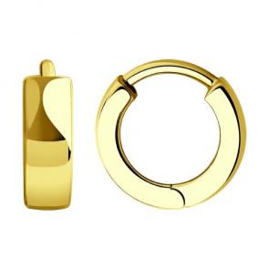 Серьги из лимонного золота Diamant 53-120-01518-1 фото