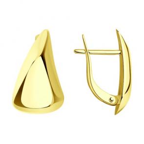 Серьги из лимонного золота Diamant 53-120-01520-1 фото