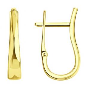 Серьги из лимонного золота Diamant 53-120-01528-1 фото