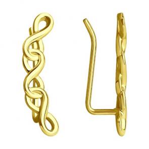 Серьги из лимонного золота Diamant 53-120-01645-1 фото