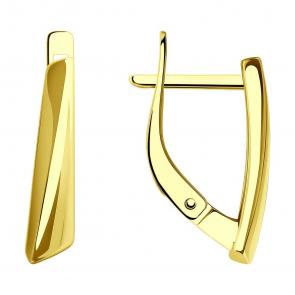 Серьги из лимонного золота Diamant 53-120-02188-1 фото