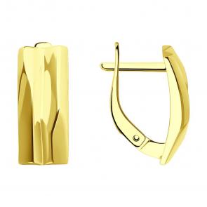 Серьги из лимонного золота Diamant 53-120-02278-1 фото