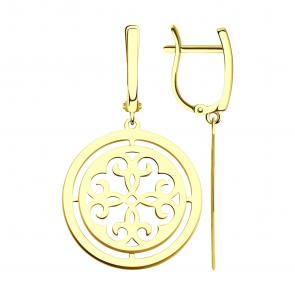 Золотые серьги SOKOLOV 53-121-02120-1 фото