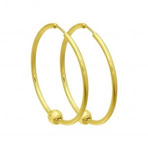 Серьги из лимонного золота Diamant 53-124-01360-1 фото