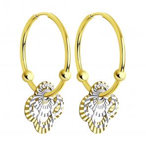 Серьги из лимонного золота Diamant 53-124-01424-1 фото