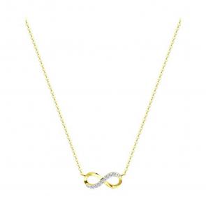 Колье из лимонного золота Diamant с фианитом 53-170-01205-1 фото