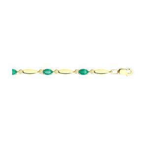 Браслет из лимонного золота Diamant с агатом 53-350-00362-6 фото