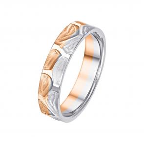 Обручальное кольцо 4 мм из комбинированного золота Primossa 530-000-767 фото