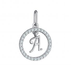Серебряная подвеска-буква А TALANT с фианитом 54-72-0001-28743 фото