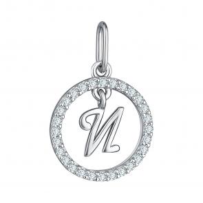 Серебряная подвеска-буква И TALANT с фианитом 54-72-0001-29412 фото
