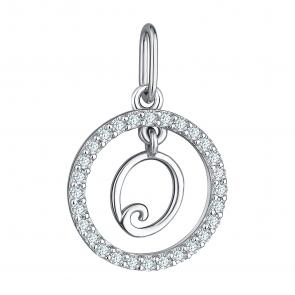 Серебряная подвеска-буква О TALANT с фианитом 54-72-0001-29413 фото