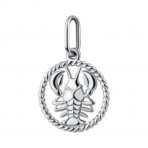 Серебряная подвеска Знак зодиака Рак TALANT 55-72-0000-13091 фото