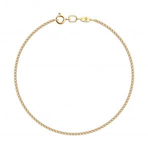 Золотой браслет плетение Двойной Ромб SOKOLOV 551010252 фото