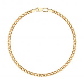 Золотой браслет плетение Двойной Ромб SOKOLOV 551010506 фото